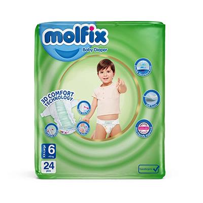 پوشک دوبل سایز 6 مولفیکس