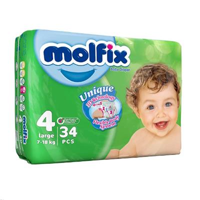 پوشک دوبل سایز 4 مولفیکس