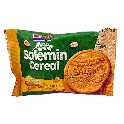 بیسکویت سبوس دار غلات حاوی شهد توت 30 گرمی سالمین