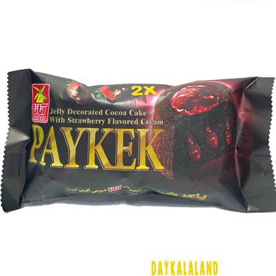 کیک دو قلو هر روز اناتا کاکائویی مشکی به مغز توت فرنگی 60 گرمی مشکی