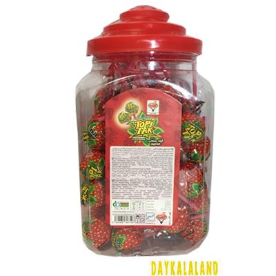 آبنبات چوبی طرح کریستالی توت فرنگی ادرینا