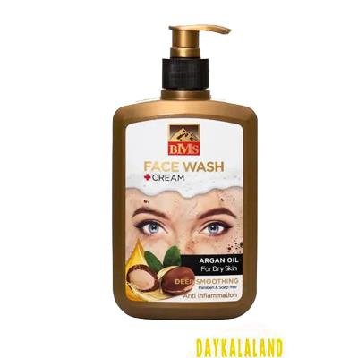 فیس واش بی ام اس طلایی روغن آرگان پوست خشک ( دو تا بخری سه تا میبری)