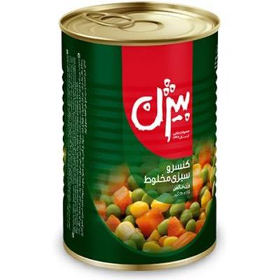 کنسرو مخلوط سبزیجات 380 گرمی بیژن