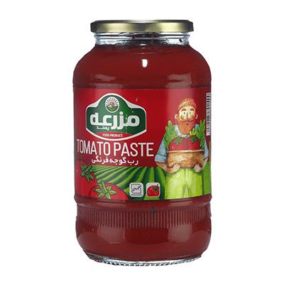 رب گوجه فرنگی شیشه 1.5 کیلویی مزرعه