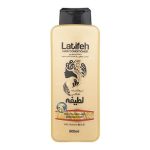 نرم کننده موی سر لطیفه 800گرمی طلایی لطیفه برای موهای رنگی و آسیب دیده با روغن آرگان و ویتامین B5&E