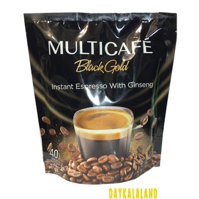 اسپرسو فوری ( بلک گلد ) حاوی جنسینگ مولتی کافه 40 ساشه 2.5 گرمی