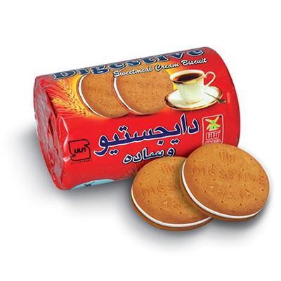 بیسکویت دایجستیو کرمدار وساده 200گرمی آناتا بیسکویت دایجستیو کرمدار وساده 200گرمی آناتا