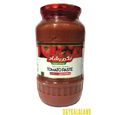رب گوجه فرنگی شیشه ای 1.5 کیلویی نگین شاد ( دو تا بخری سه تا میبری )