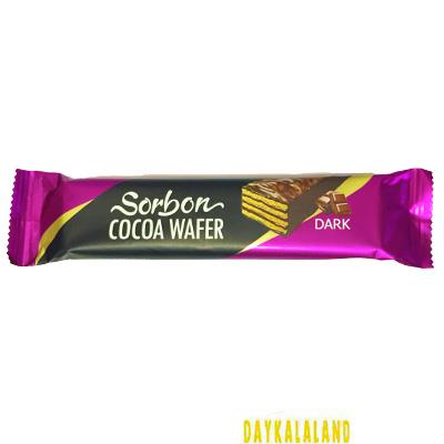 ویفر روکشدار کاکائویی با طعم دارک 35 گرمی سوربون