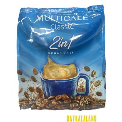 کافی میکس 20 گرمی 2 در 1 کلاسیک آبی بدون شکر مولتی کافه 24 عددی