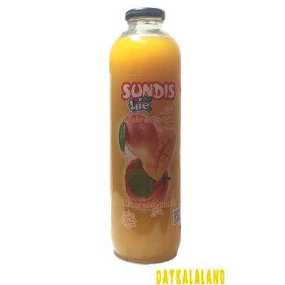 آبمیوه شیشه ای ساندیس لایف800گرمی شیشه ای با طعم انبه و کدو حلوایی بدون گاز( دو تا بخری سه تا میبری)