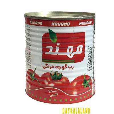 رب گوجه فرنگی قوطی 800 گرمی مهند