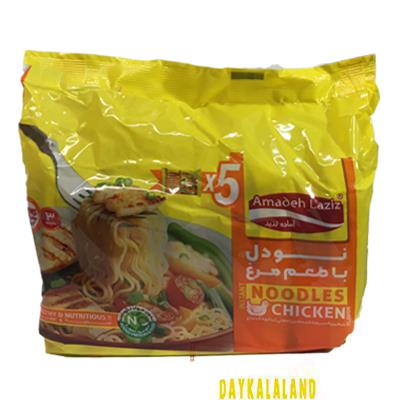 نودل 75 گرمی آماده لذیذ با طعم مرغ پک 5 عددی( یکی بخری دو تا میبری)
