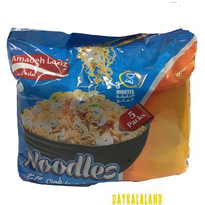 نودل 75 گرمی آماده لذیذ با طعم قارچ پک 5 عددی (یکی بخری دو تا میبری )