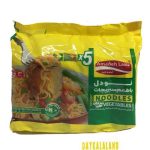 نودل 75 گرمی آماده لذیذ با طعم سبزیجات پک 5 عددی( یکی بخری دو تا میبری)