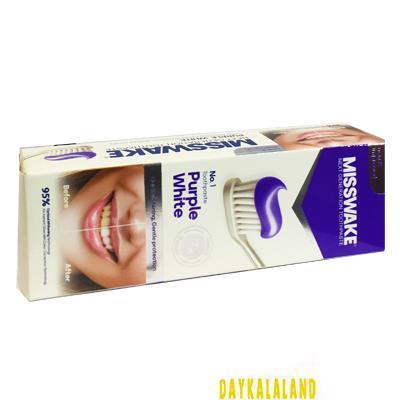 خمیر دندان پارپل وایت ضد زردی و باکتری دندان 75 گرمی میسویک خمیر دندان پارپل وایت ضد زردی و باکتری دندان 75 گرمی میسویک