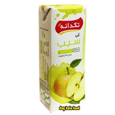 آبمیوه 200 سی سی با طعم سیب تکدانه