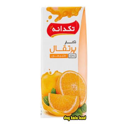 آبمیوه 200 سی سی با طعم پرتغال تکدانه