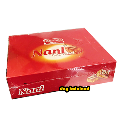 شکلات روکش دار شیری 800 گرمی نانی با مغز کارامل شیرین عسل